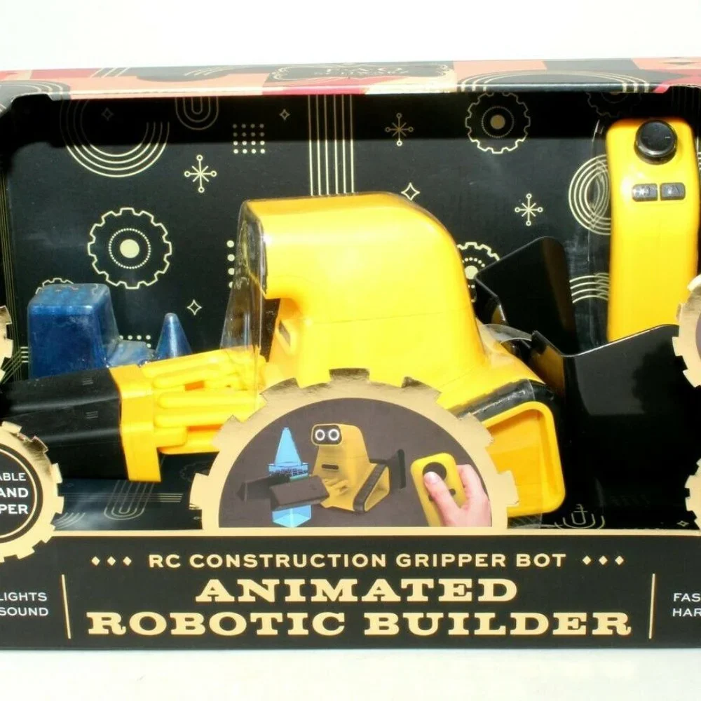 FAO SCHWARZ animated robotic builder Construction gripper bot RemoteContrl NEW …